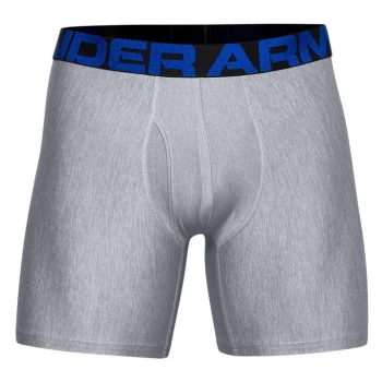 Under Armour 2 Pack 6" Tech Boxers Mens - Grey