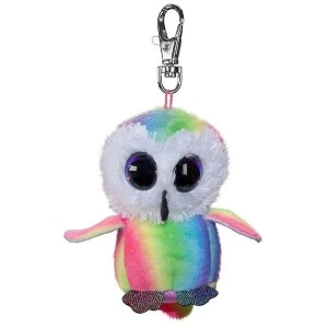 Lumo Stars Mini Keyring - Owl Stripe Plush Toy
