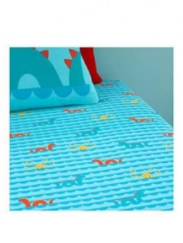 Cosatto Cosatto Sea Monsters Twin Pack Fitted Sheet - Single, Blue, Size Single