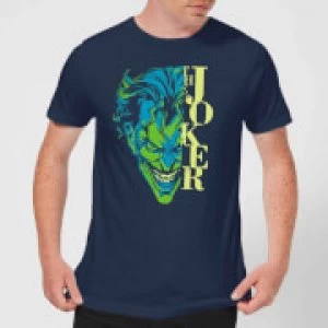 DC Comics Batman Split Joker Stare T-Shirt - Navy - XXL