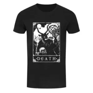 Deadly Tarot Mens Death T Shirt (M) (Heather Black)