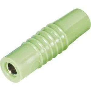Jack socket Plug straight Pin diameter 4mm Green Schnepp