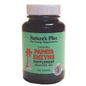 Natures Plus Papaya Enzyme Chewable 180 Tabs