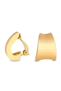 Gold Plated Polished Clip On Earrings