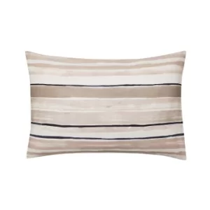 Himeya Linking Lines Pair of Standard Pillowcases, Glazed Stone