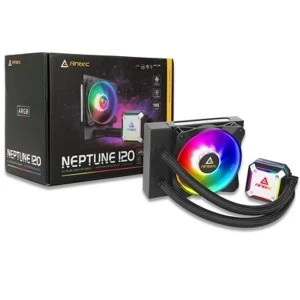 Antec Neptune 120 Universal Socket 120mm PWM 1600RPM ARGB LED AiO Liquid CPU Cooler with Wired ARGB Fan Controller