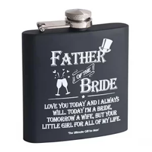 Arora Ultimate Gift for Man Hip Flask-Father of The Bride, Multicolour, One Size