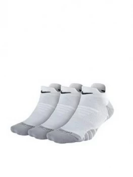 Nike Dry Cushion Low 3 Pack Socks White Size S Women
