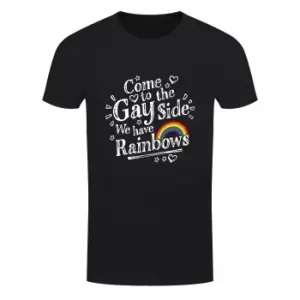 Grindstore Mens Come To The Gay Side T-Shirt (S) (Black/White)