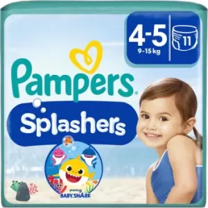 Pampers Splashers Size 4-5 11 Swim Nappies
