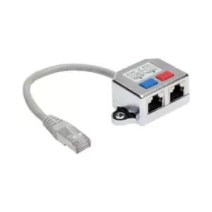 Tripp Lite N035-001 2-to-1 RJ45 Splitter Adapter Cable 10/100 Ethernet Cat5/Cat5e (M/2xF) 6 in.