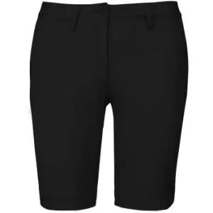 Kariban Womens/Ladies Chino Bermuda Shorts (8 UK) (Black)