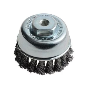 Lessmann Knot Cup Brush 80mm M14x2, 0.50 Steel Wire*