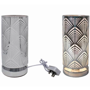 Silver Touch Lamp Deco By Lesser & Pavey (UK Plug)