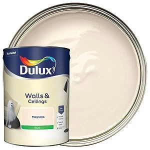 Dulux Walls & Ceilings Magnolia Silk Emulsion Paint 5L