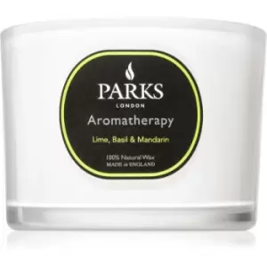 Parks London Aromatherapy Lime, Basil & Mandarin scented candle 350 g
