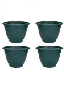 Wham Set Of 4 Green 48Cm Round Bell Planters