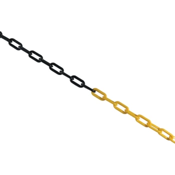 10MM X 25M Yellow & Black Chain Pack