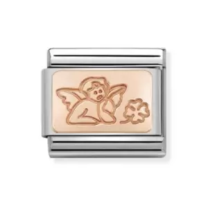 Nomination Classic Rose Gold Angel of Good Luck Charm