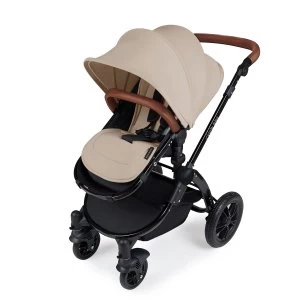 Ickle Bubba Stomp V3 i-Size Travel System with Isofix Base - Sand on Black with Tan Handles