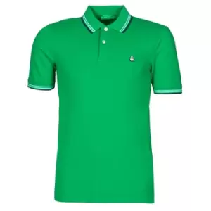 Benetton, Short Sleeve Stretch Cotton Polo, taglia S, Green, Men