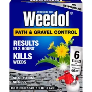 Weedol Path and Gravel Concentrated Weed Killer 6 Tube - wilko - Garden & Outdoor