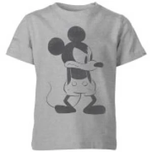 Disney Angry Mickey Mouse Kids T-Shirt - Grey - 3-4 Years