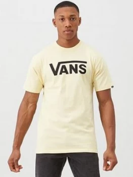 Vans Classic Logo T-Shirt - White/Black, Cream/Black, Size XS, Men