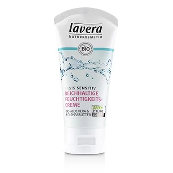 Lavera Basis Sensitiv Rich Moisturising Cream - Organic Aloe Vera & Organic Shea Butter 50ml/1.6oz