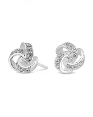 Simply Silver Knot Stud Earring