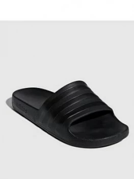adidas Adilette Aqua Slides - Black, Size 11, Men