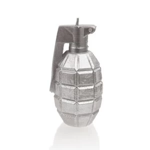 Silver Large Grenade Candle