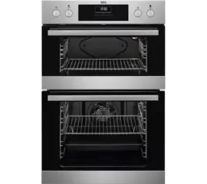 AEG 6000 Built In Electric Double Oven Stainless Steel