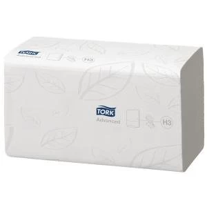 Tork Singlefold Hand Towel H3 Flushable White 250 Sheets Pack of 15