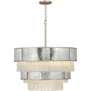 Quintiesse Hinkley Reverie Cylindrical Pendant Ceiling Light Champagne Gold