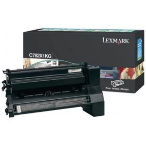 Lexmark C782X1KG Black Laser Toner Ink Cartridge