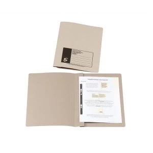 5 Star Foolscap Flat File Recycled Manilla 285gsm Buff Pack of 50