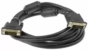 Roline 11.04.5535 Audio Cable, Dvi-D Plug, 3M, Black