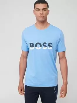 BOSS 1 Logo T-Shirt - Bright Blue, Bright Blue, Size 3XL, Men