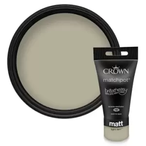 Crown Matt Emulsion Paint Light Fern Tester - 40ml