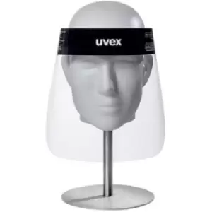 Uvex 9710 PET 9710514 Visor Anti-fog coating, Incl. headstrap Transparent, White DIN EN 166