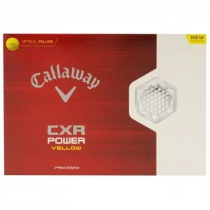 Callaway CXR Power Golf Balls 12 Pack - Yellow
