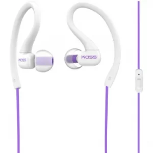 Koss Stereo InEar Headset "FitClips KSC32iV" with Microphone, violet