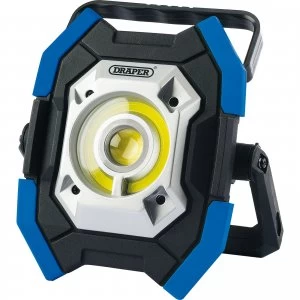Draper Twin Cob LED Rechargeable Worklight Blue