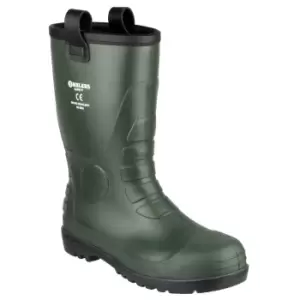 Footsure 97 PVC Rigger Safety Wellingtons / Mens Boots (8 UK) (Green)
