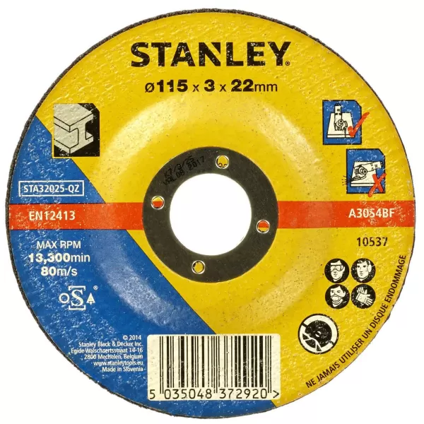 Stanley 115mm Metal Cutting Disc - STA32025-QZ