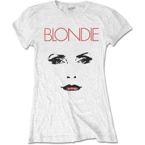 Blondie - Staredown Womens Medium T-Shirt - White