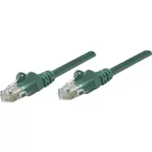 Intellinet 318167 RJ45 Network cable, patch cable CAT 5e U/UTP 0.50 m Green