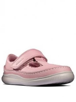 Clarks Girls Crest Sky Toddler Shoe - Pink, Size 8 Younger