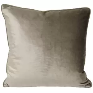 Luxe Velvet Piped Cushion Mink, Mink / 55 x 55cm / Cover Only